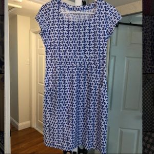 Blue and white Jude Conally dress